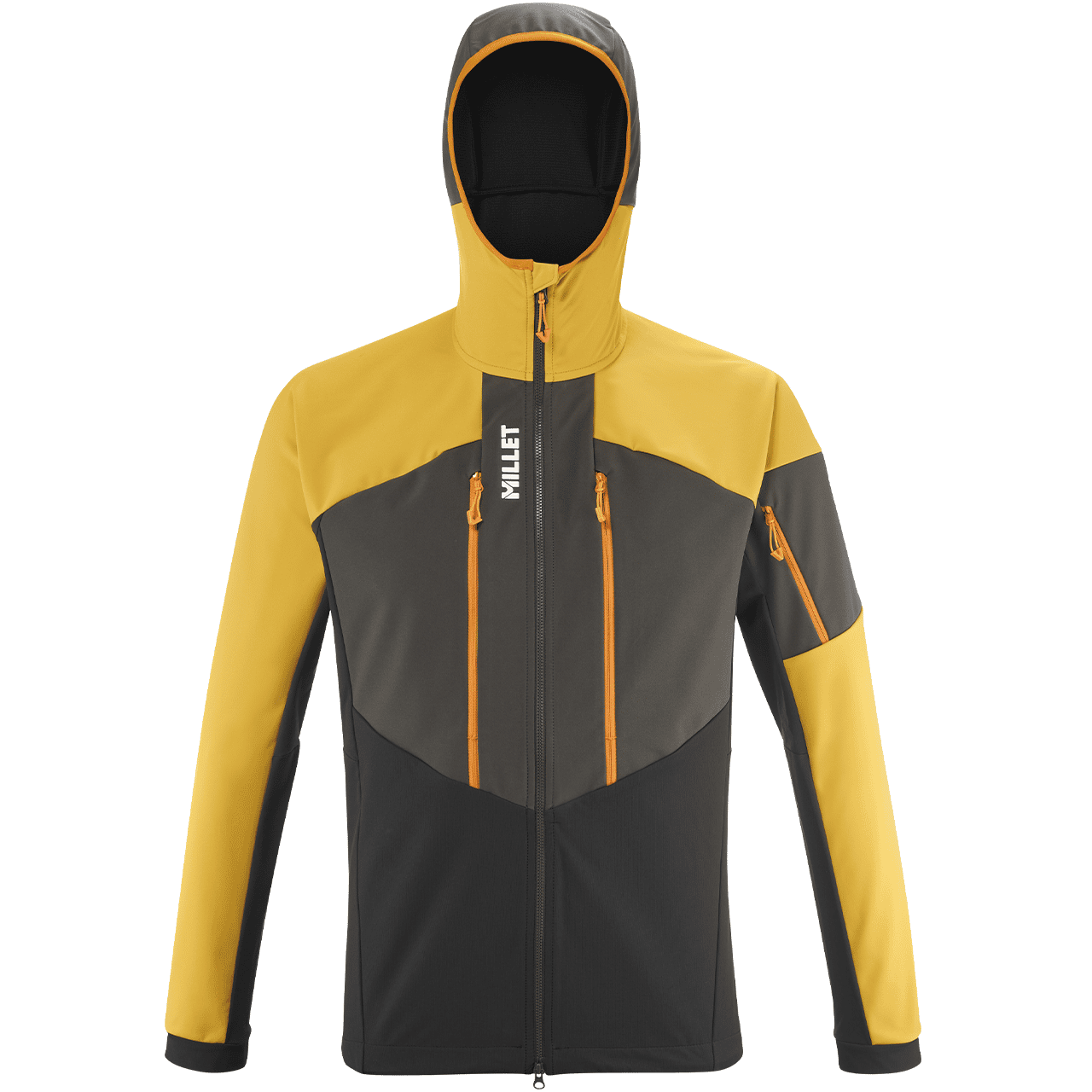 Millet Herren Softshell Jacke WHITE SHIELD black/safran Millet Herren Softshell Jacke WHITE SHIELD black/safran von Millet