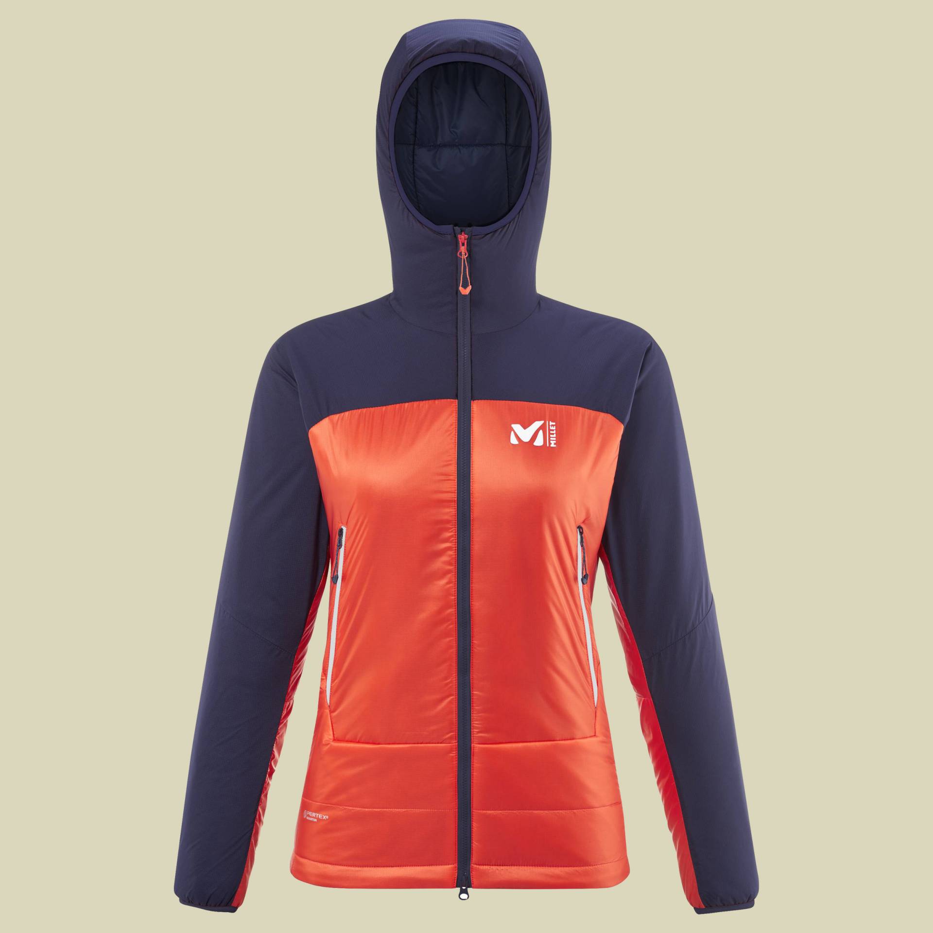 Tour Warm Hoodie Women Größe L Farbe coral chrome/white Tour Warm Hoodie Women Größe L Farbe coral chrome/white von Millet