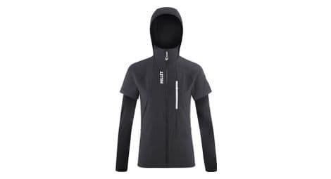 damen softshell jacke millet rutor xcs air hoodie schwarz von Millet