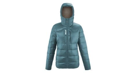 daunenjacke women millet kamet pro hoodie blau von Millet