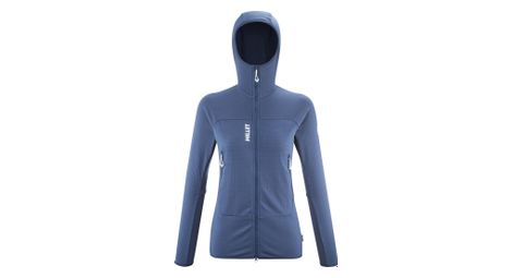 fleecejacke women millet fusion grid hoodie blau von Millet