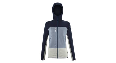 millet fusion grid hoodie fleecejacke blau grau damen millet fusion grid hoodie fleecejacke blau grau damen von Millet