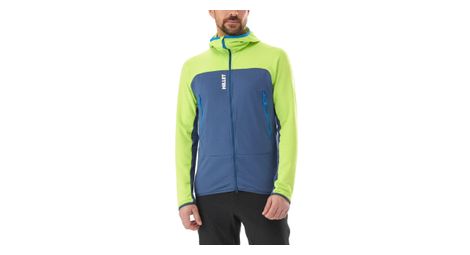 millet fusion grid hoodie fleecejacke blau grun millet fusion grid hoodie fleecejacke blau grun von Millet