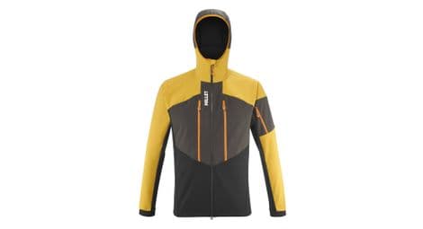 millet m white shield softshell jacke schwarz gelb von Millet