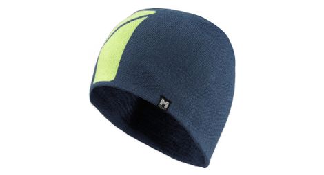 unisex millet logo beanie blau gelb unisex millet logo beanie blau gelb von Millet