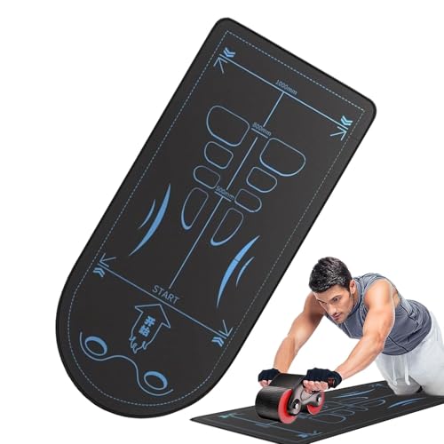 Bauchroller, Matte, rutschfeste Trainingsmatte, Bauchmuskel-Matte, 7 mm dicke Bodenplatte, Schalldämmung, Knee-Pad für Fitnesstraining, perfekt für Ab-Roller, -Gym-Ausrüstung Bauchroller, Matte, rutschfeste Trainingsmatte, Bauchmuskel-Matte, 7 mm dicke Bodenplatte, Schalldämmung, Knee-Pad für Fitnesstraining, perfekt für Ab-Roller, -Gym-Ausrüstung von Mimoqk