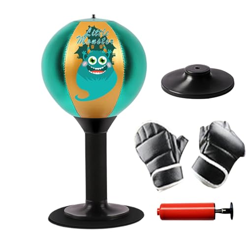 Boxsack, Boxsack, Desktop-Punch-Tasche, Suction Punching Bags, Tischboxsäcke für Kinder, Heavy Duty Desk Punching Bags für Desktop, Studium, Schlafzimmer oder Wohnzimmer von Mimoqk