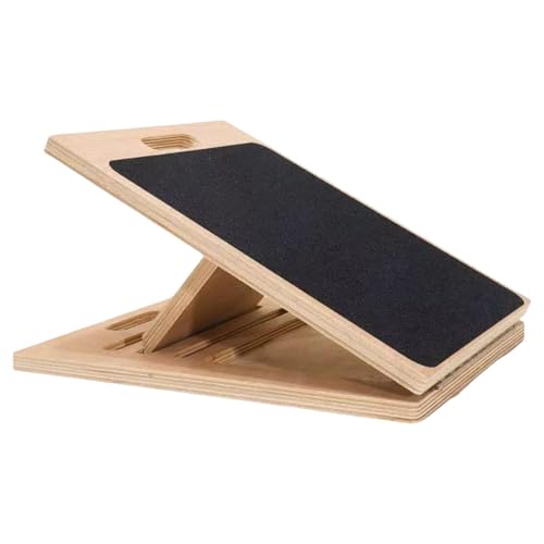 Calf Stretcher Slant Board | Wooden Leg Slant Training Board | 5-angle Slant Board | Calf Stretch Trainer Adjustable Wooden Calf Stretcher Fitness Trainer Slant Board for Stretching von Mimoqk