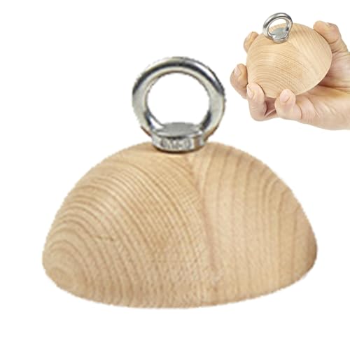 Mimoqk Pull Up Handles, Climbing Pull Up Ball Hold Grips, Wooden Pull Up Grip Balls, Portable Rock Climbing Holds for Home Gym Workout, Strength Training, Fitness Equipment von Mimoqk