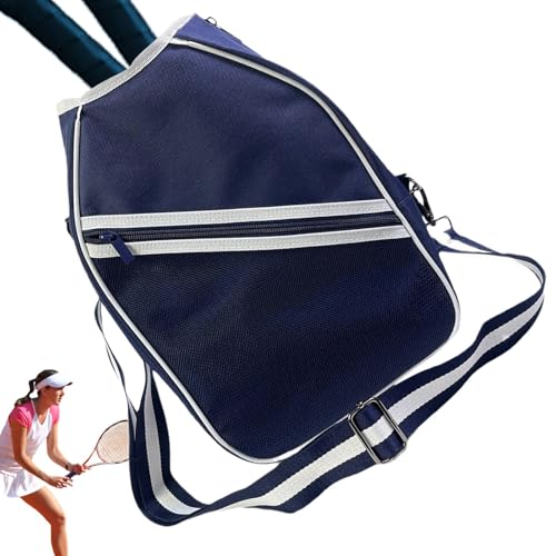 Mimoqk Schlägertasche, Schultertasche für Tennisschläger - Brust-Schultertasche | Umhängetasche für Männer und Frauen, leichte Schlägertasche für Tennisschläger, Schlägertasche von Mimoqk