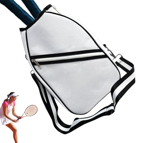 Mimoqk Schlägertasche, Schultertasche für Tennisschläger | Tennisschlägertasche Sling | Umhängetasche für Männer und Frauen, leichte Schlägertasche für Tennisschläger, Schläger von Mimoqk