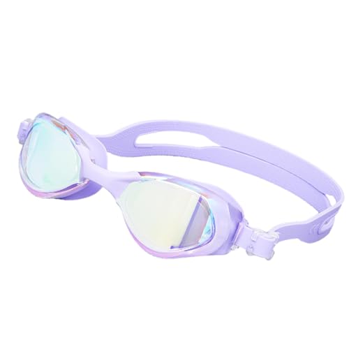 Mimoqk Schwimmbrille für Erwachsene, Schwimmbrille für Erwachsene, Tauchbrille, Galvanik, verstellbare Schwimmbrille, Anti-Beschlag, Galvanik, kein Auslaufen, klare Sicht für von Mimoqk