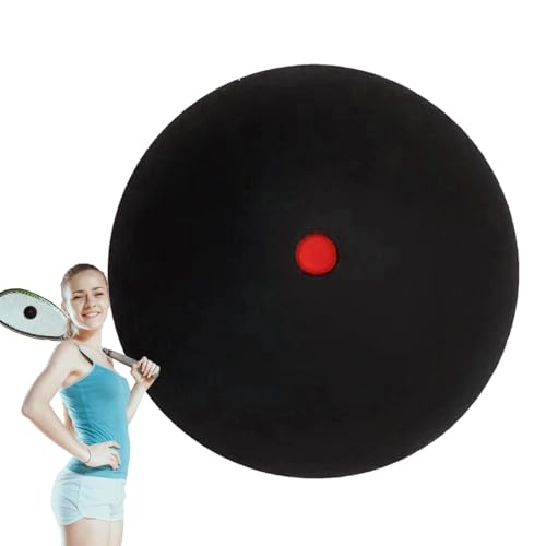Mimoqk Squashgummiball,Squashball | Professionelle Racquetball aus Gummi mit einem gelben Punkt,Squashausrüstung, Schlägerbälle, einfache Ballkontrolle Mimoqk Squashgummiball,Squashball | Professionelle Racquetball aus Gummi mit einem gelben Punkt,Squashausrüstung, Schlägerbälle, einfache Ballkontrolle von Mimoqk
