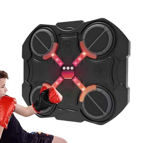 Music Boxing Machine, LED Touch Screen Wireless Boxing Target, Smart Boxing Workout Equipment, Adjustable Music Punching Target for Home, Office, Gym, Interactive Punching Game for Fitness von Mimoqk