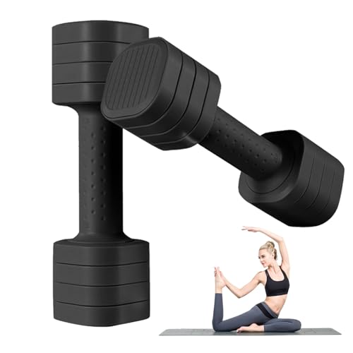 Verstellbares Dumbbell Set für Damen, 2-teiliges Set mit rutschfestem Griff, 2 lb 3 lb 4 lb 5 lb Dumbbells, 4 in 1 verstellbare Gewichte für Home Gym, Fitness Training und Training von Mimoqk