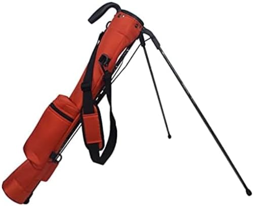 Golftasche Leichte Golftasche zum Tragen Strapazierfähige Golf-Standtasche mit Reiseschulter für Damen und Herren Die Driving Range fasst 6–8 Schläger Standtasche,Rot von MinHuianG