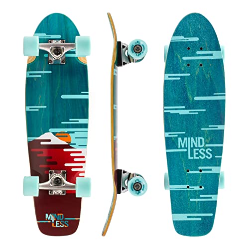 Mindless Longboards Sunset Cruiser Longboard Skateboard Unisex Erwachsene, Grün (Green), 7.75" von Mindless