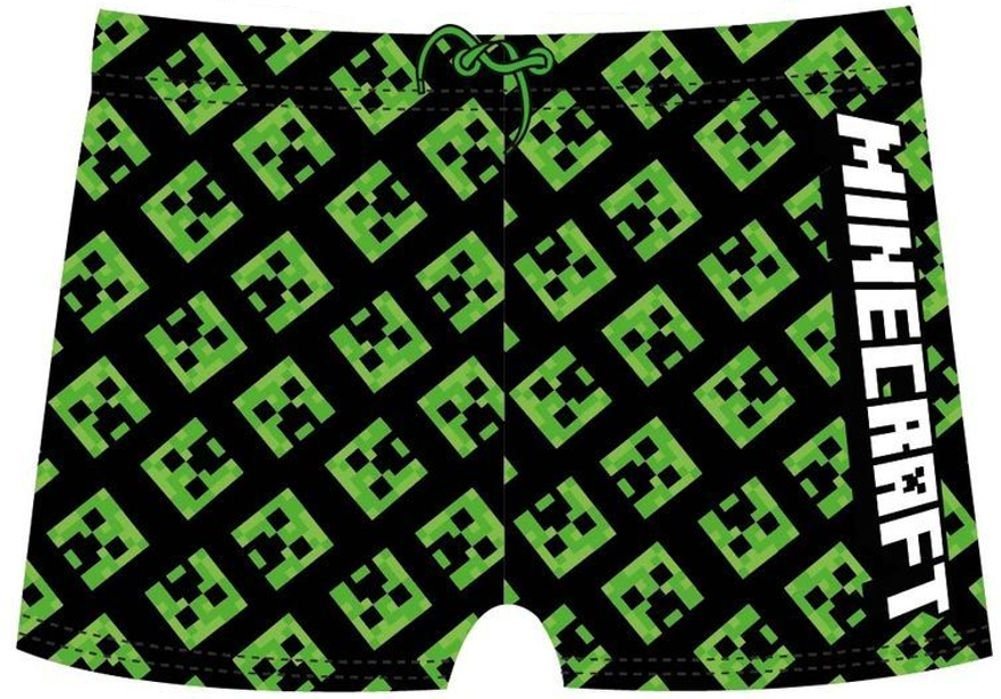 Minecraft Boxer-Badehose MINECRAFT Jungen Schwimm Boxer Badehose All Over Logo Minecraft Boxer-Badehose MINECRAFT Jungen Schwimm Boxer Badehose All Over Logo von Minecraft
