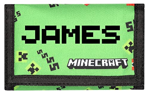 Minecraft - Personalisierter Geldbeutel für Kinder - Grüner Geldbeutel für Videospiele - Ihr Name in Pixelschrift Geschenke - Offizielle Merchandise Minecraft - Personalisierter Geldbeutel für Kinder - Grüner Geldbeutel für Videospiele - Ihr Name in Pixelschrift Geschenke - Offizielle Merchandise von Minecraft