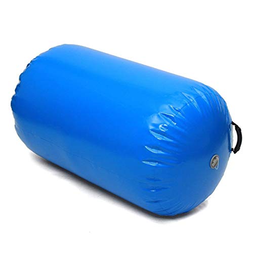 Minetom Air Roll 100cm Aufblasbare Luft Rollen Yoga Roll Gym Air Barrel Übung Spalte (2-Blau, 100 * 90) von Minetom