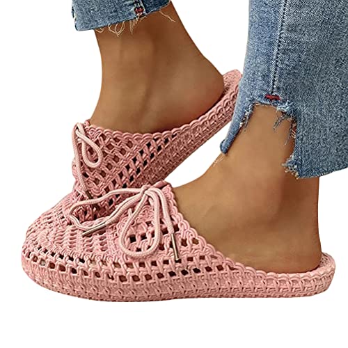 Minetom Damen Hausschuhe Atmungsaktiv Mesh Hausschuhe Sommer Hohl Latschen Badeschuhe Strand Slippers Flach Sohle Pantoffeln A Rosa 38 EU Minetom Damen Hausschuhe Atmungsaktiv Mesh Hausschuhe Sommer Hohl Latschen Badeschuhe Strand Slippers Flach Sohle Pantoffeln A Rosa 38 EU von Minetom
