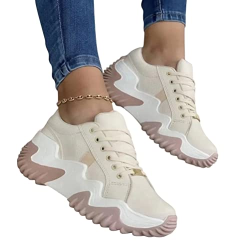 Minetom Damen Laufschuhe Turnschuhe Schnürer Sportschuhe Sneaker Fitnessschuhe Bequeme Sneakers Schuhe Outdoor Sports Tennis Schuhe A Aprikose 37 EU Minetom Damen Laufschuhe Turnschuhe Schnürer Sportschuhe Sneaker Fitnessschuhe Bequeme Sneakers Schuhe Outdoor Sports Tennis Schuhe A Aprikose 37 EU von Minetom