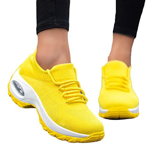Minetom Damen Mesh Laufschuhe Turnschuhe Sportschuhe Sneaker Running Tennis Schuhe Straßenlaufschuhe Dämpfung Leichtgewichts Atmungsaktiv Walkingschuhe Outdoor Fitness Jogging A Gelb 40 EU Minetom Damen Mesh Laufschuhe Turnschuhe Sportschuhe Sneaker Running Tennis Schuhe Straßenlaufschuhe Dämpfung Leichtgewichts Atmungsaktiv Walkingschuhe Outdoor Fitness Jogging A Gelb 40 EU von Minetom