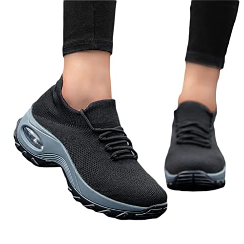 Minetom Damen Mesh Laufschuhe Turnschuhe Sportschuhe Sneaker Running Tennis Schuhe Straßenlaufschuhe Dämpfung Leichtgewichts Atmungsaktiv Walkingschuhe Outdoor Fitness Jogging A Schwarz Grau 37 EU Minetom Damen Mesh Laufschuhe Turnschuhe Sportschuhe Sneaker Running Tennis Schuhe Straßenlaufschuhe Dämpfung Leichtgewichts Atmungsaktiv Walkingschuhe Outdoor Fitness Jogging A Schwarz Grau 37 EU von Minetom