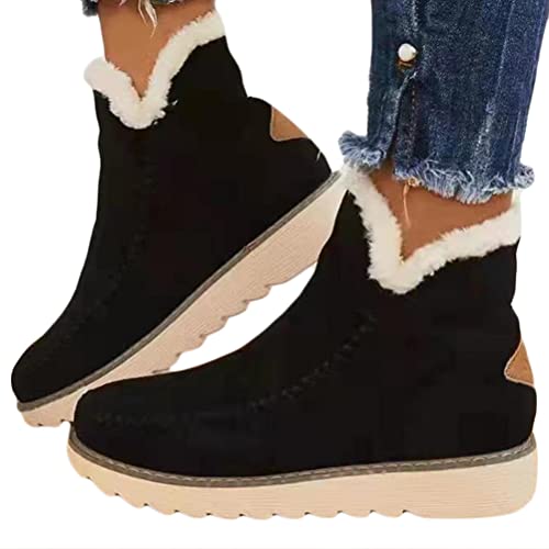 Minetom Damen Winterstiefel Warm Gefütterte Schneestiefel Winterschuhe Winter Kurzschaft Stiefel Boots Schuhe Ankle Boots A Schwarz 39 EU Minetom Damen Winterstiefel Warm Gefütterte Schneestiefel Winterschuhe Winter Kurzschaft Stiefel Boots Schuhe Ankle Boots A Schwarz 39 EU von Minetom