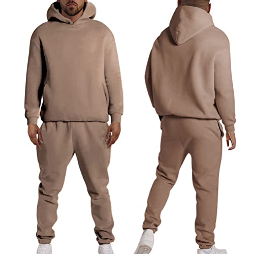 Minetom Herren Jogginganzug Einfarbig Sportanzug Trainingsanzug Für Männer Laufanzug Gym Fitness Runningwear Outdoor Hausanzug Freizeitanzug A Khaki XL Minetom Herren Jogginganzug Einfarbig Sportanzug Trainingsanzug Für Männer Laufanzug Gym Fitness Runningwear Outdoor Hausanzug Freizeitanzug A Khaki XL von Minetom