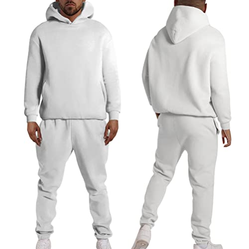 Minetom Herren Jogginganzug Einfarbig Sportanzug Trainingsanzug Für Männer Laufanzug Gym Fitness Runningwear Outdoor Hausanzug Freizeitanzug A Weiß M Minetom Herren Jogginganzug Einfarbig Sportanzug Trainingsanzug Für Männer Laufanzug Gym Fitness Runningwear Outdoor Hausanzug Freizeitanzug A Weiß M von Minetom