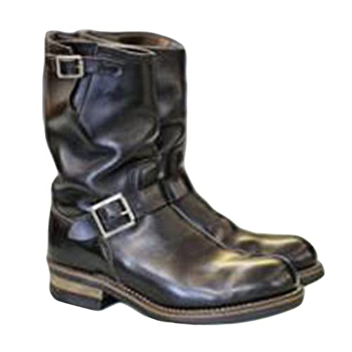 Minetom Herren Western Cowboy Stiefel Stiefeletten Reiterstiefel Vintage Combat Boots Stiefel Biker Boots Mit Blockabsat B1 Schwarz 48 EU Minetom Herren Western Cowboy Stiefel Stiefeletten Reiterstiefel Vintage Combat Boots Stiefel Biker Boots Mit Blockabsat B1 Schwarz 48 EU von Minetom