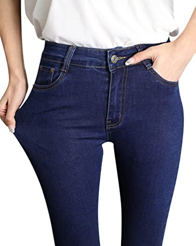 Minetom Leggings Damen Skinny Jeans High Waist Jeanshose Jogginghose Deinm Elastisch Stretch Hose mit Taschen Pants Fitnesshose Yogahose Streetwear A Blau M Minetom Leggings Damen Skinny Jeans High Waist Jeanshose Jogginghose Deinm Elastisch Stretch Hose mit Taschen Pants Fitnesshose Yogahose Streetwear A Blau M von Minetom