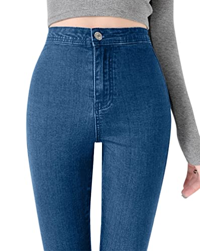 Minetom Leggings Damen Skinny Jeans High Waist Jeanshose Jogginghose Deinm Elastisch Stretch Hose mit Taschen Pants Fitnesshose Yogahose Streetwear D Blau S Minetom Leggings Damen Skinny Jeans High Waist Jeanshose Jogginghose Deinm Elastisch Stretch Hose mit Taschen Pants Fitnesshose Yogahose Streetwear D Blau S von Minetom