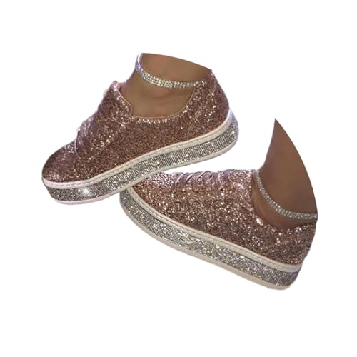 Minetom Sneakers Damen Pailletten Flache Low Sneaker Atmungsaktiv Glitzer Turnschuhe Outdoor Sportschuhe Laufschuhe Schuhe Schnürsenkel Walkingschuhe B Gold 35 EU Minetom Sneakers Damen Pailletten Flache Low Sneaker Atmungsaktiv Glitzer Turnschuhe Outdoor Sportschuhe Laufschuhe Schuhe Schnürsenkel Walkingschuhe B Gold 35 EU von Minetom