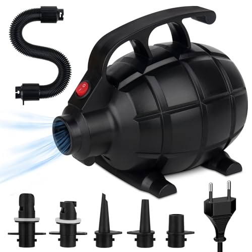 Mineup Elektrische Luftpumpe,600W Luftmatratze Pumpe,Luftpumpe für Matratzen Elektrisch, Luftmatratzenpumpe mit 5 Düsen, Air Pump für Matratze Aufblasbarer Pool Schwimmring Mineup Elektrische Luftpumpe,600W Luftmatratze Pumpe,Luftpumpe für Matratzen Elektrisch, Luftmatratzenpumpe mit 5 Düsen, Air Pump für Matratze Aufblasbarer Pool Schwimmring von Mineup