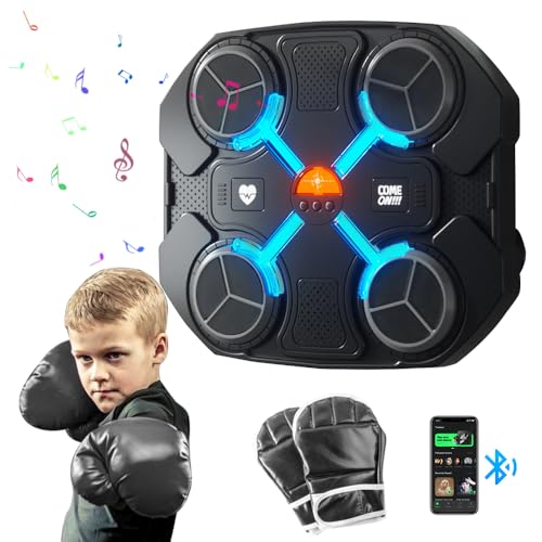 Mineup Music Boxing Machine, Bluetooth LED Intelligente Boxmaschine Zur Wandmontage mit 3 Modi Boxtraining, One Punch Musik Boxing Machine mit Boxhandschuhen, Wandmontiertes Boxziel für Kinder Mineup Music Boxing Machine, Bluetooth LED Intelligente Boxmaschine Zur Wandmontage mit 3 Modi Boxtraining, One Punch Musik Boxing Machine mit Boxhandschuhen, Wandmontiertes Boxziel für Kinder von Mineup