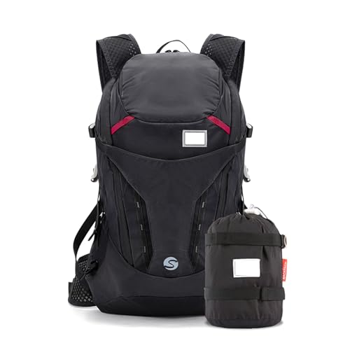 MinkeyBear Leichter faltbarer Sportrucksack, Reisen, Bergsteigen, Reißverschluss, verstellbarer Gurt, für Camping, Herren, Damen, Kinder von MinkeyBear