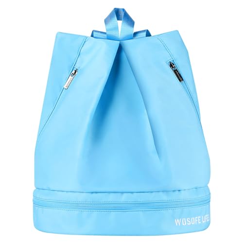 MinnowXY Turnbeutel Große Schuhtaschen mit Fächern Taschen Wasserdichter Rucksack mit Außen für Sport Urlaub, A von MinnowXY