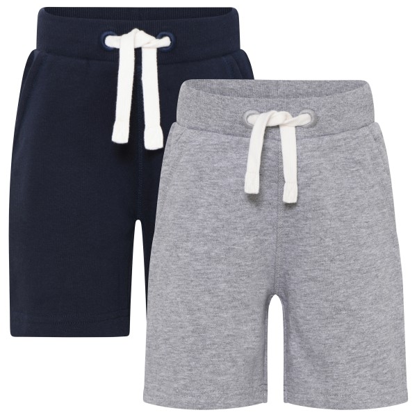 Minymo - Boy's Basic 53 Sweat Short (2-Pack) - Shorts Gr 110 grau von Minymo