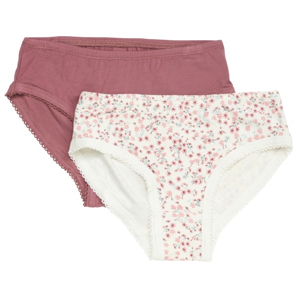 Minymo - Kid's Briefs 2-Pack - Unterhose Gr 92 weiß/rosa von Minymo