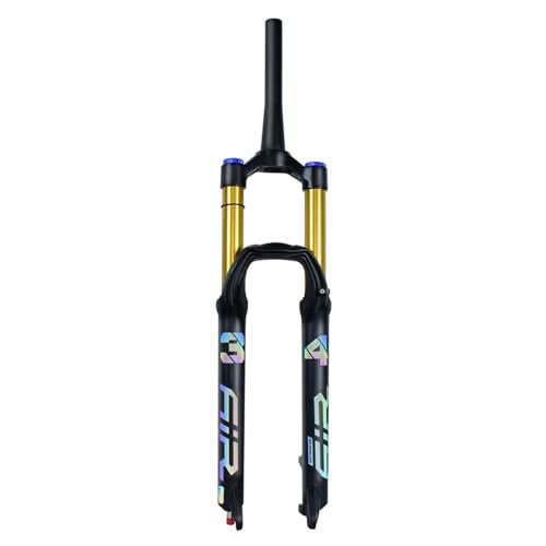 27,5/29-Zoll-Mountainbike-Luftfedergabel 34-mm-Rohr 160-mm-Federweg Stoßdämpfergabel Mit Dämpfung Gerades/konisches Rohr Manuelle/fernbediente Verriegelung 9-mm-QR-Fahrradgabeln(Tapered,27.5/Manual) von MirOdo