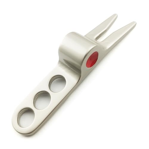 Mirweon Zincs Pitchgabel aus Legierung, für Golfbälle, Gabel, Pivot-Reparaturwerkzeug, Putting Green Fork Grooves Cleaner Golfbälle Gabel Mirweon Zincs Pitchgabel aus Legierung, für Golfbälle, Gabel, Pivot-Reparaturwerkzeug, Putting Green Fork Grooves Cleaner Golfbälle Gabel von Mirweon