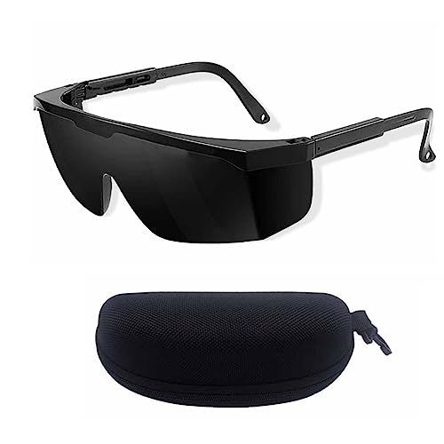 MisFun Laser Schutzbrille, Sicherheitsbrille mit Brillenetui, UV Schutzbrille IPL 190nm-2000nm, Blendschutzbrillen Laser Brille für Schönheit Laser Haarentfernung Rostentfernung Graviermaschinen von MisFun