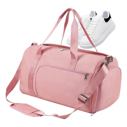 Misaakoeq Sport-Reisetasche, Reise-Reisetasche, Männer Sport Workout Dry Wet Duffle Bag, Weekender-Nachttasche mit Schuh- und Nasskleidungsfächern für Damen und Herren beim Camping von Misaakoeq