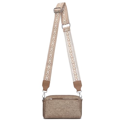 Miss Lulu Damen Crossbody Bag Handy Umhängetasche Klein Moderne Schultertasche Tasche mit Breitem Abnehmbarem Schultergurt für damen Tägliches Arbeit Miss Lulu Damen Crossbody Bag Handy Umhängetasche Klein Moderne Schultertasche Tasche mit Breitem Abnehmbarem Schultergurt für damen Tägliches Arbeit von Miss Lulu
