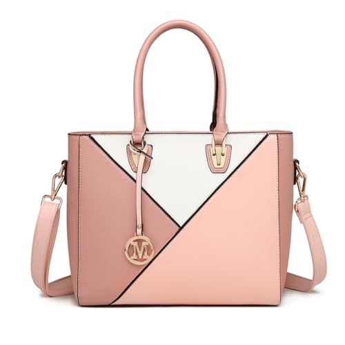 Miss Lulu Damen Handtasche Shopper Mehrfarbig Groß für Büro Schule Reise Miss Lulu Damen Handtasche Shopper Mehrfarbig Groß für Büro Schule Reise von Miss Lulu