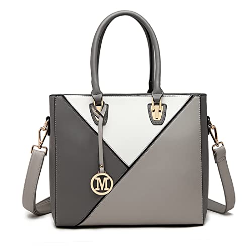 Miss Lulu Damen Handtasche Shopper Mehrfarbig Groß für Büro Schule Reise Miss Lulu Damen Handtasche Shopper Mehrfarbig Groß für Büro Schule Reise von Miss Lulu