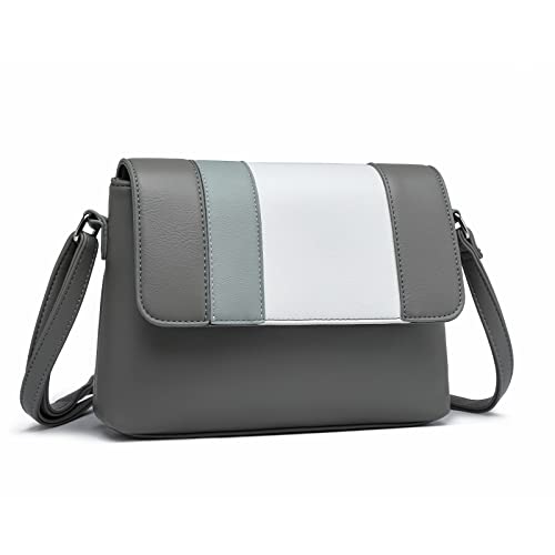 Miss Lulu Damen Kleine Umhängetasche Reißverschluss Schultertaschen Farbkombination Leicht Damen Henkeltaschen Miss Lulu Damen Kleine Umhängetasche Reißverschluss Schultertaschen Farbkombination Leicht Damen Henkeltaschen von Miss Lulu