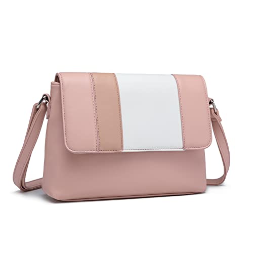 Miss Lulu Damen Kleine Umhängetasche Reißverschluss Schultertaschen Farbkombination Leicht Damen Henkeltaschen Miss Lulu Damen Kleine Umhängetasche Reißverschluss Schultertaschen Farbkombination Leicht Damen Henkeltaschen von Miss Lulu